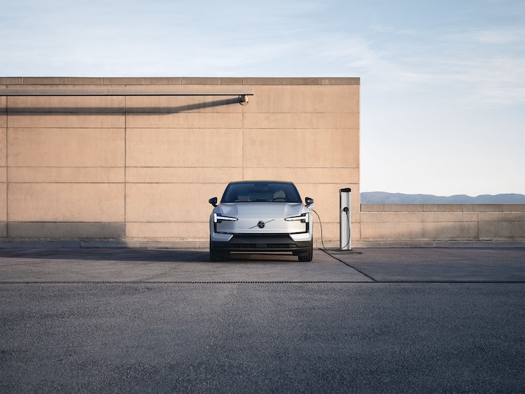 volvo Plugged into charger