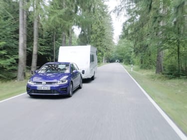You can even go caravanning with a Golf!