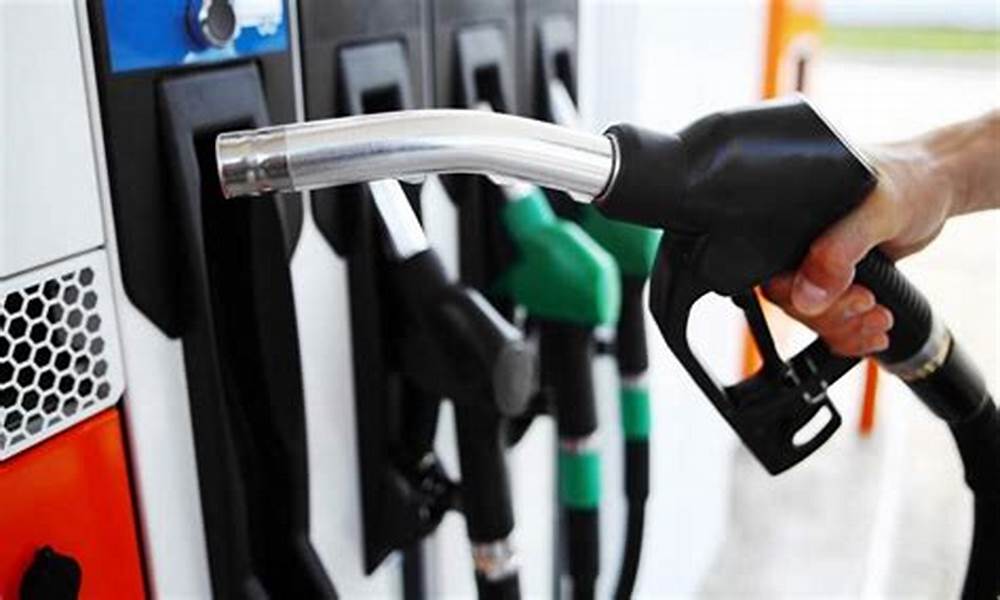 Close up of petrol pump nozzle