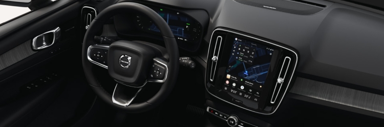Volvo EC40 Steering Wheel And Dashboard