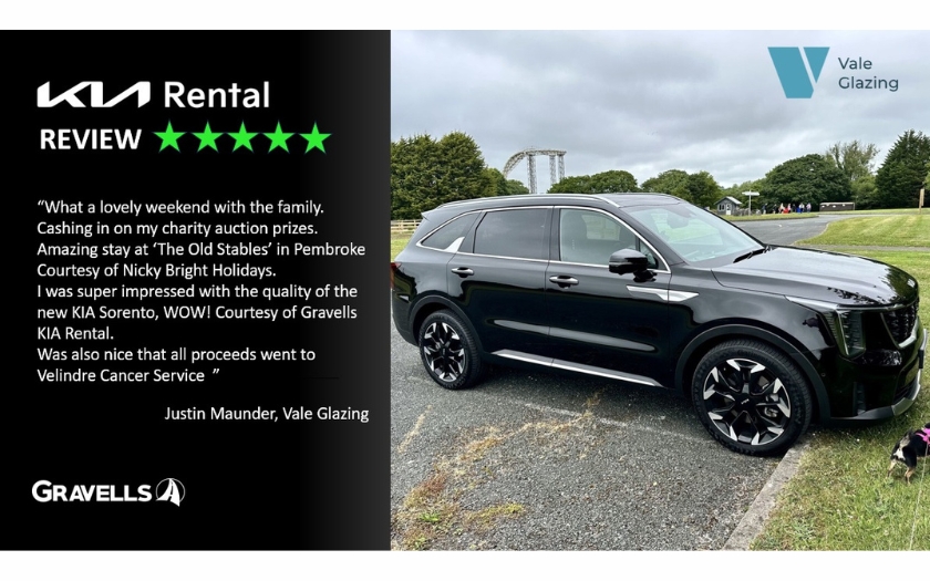 Gravells Kia Rental Reviews | Holiday Rental | Kia Sorento