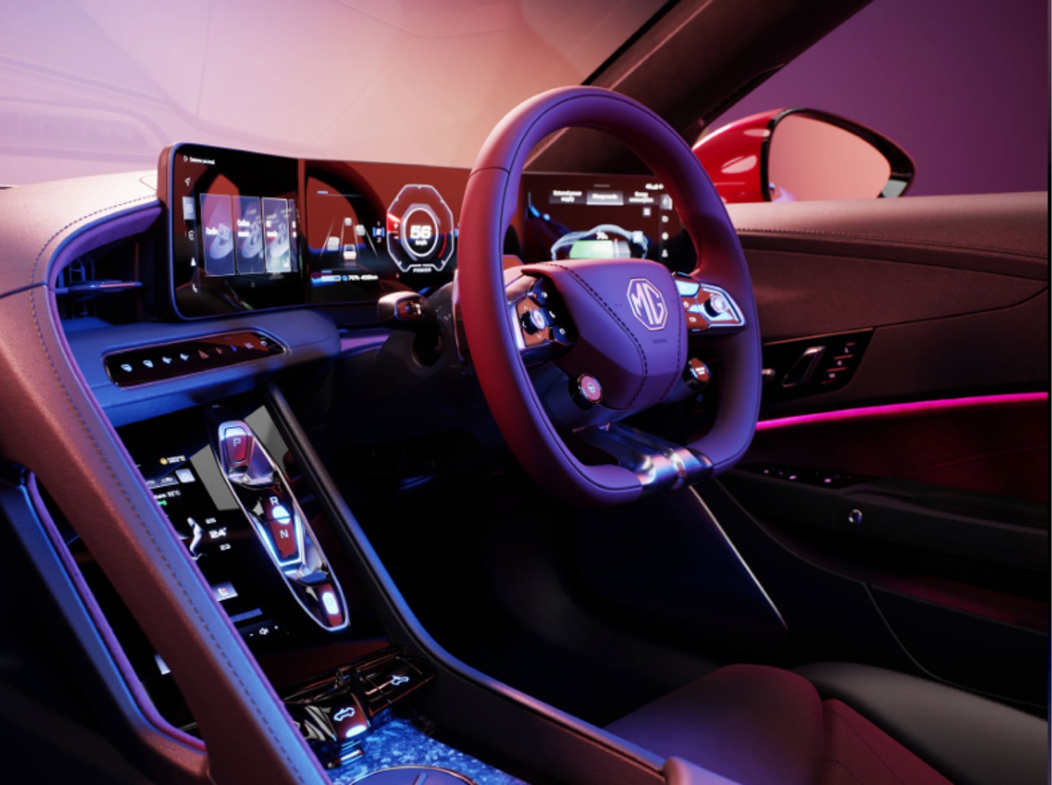 MG Cyberster steering wheel
