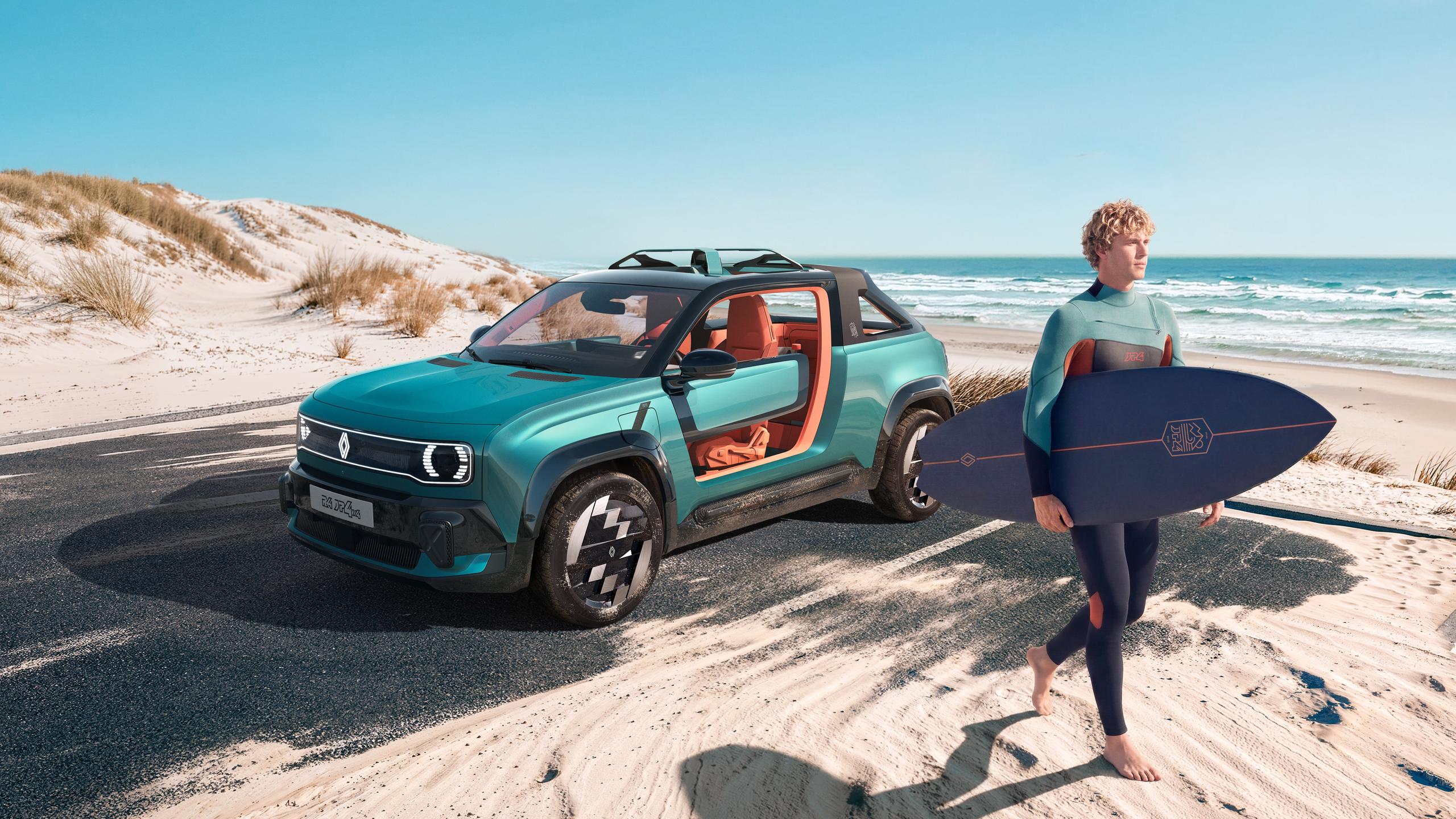 Renault 4 JP4x4 Concept: the “Beach adventurer” version of Renault 4 makes its global debut at Roland-Garros 2026