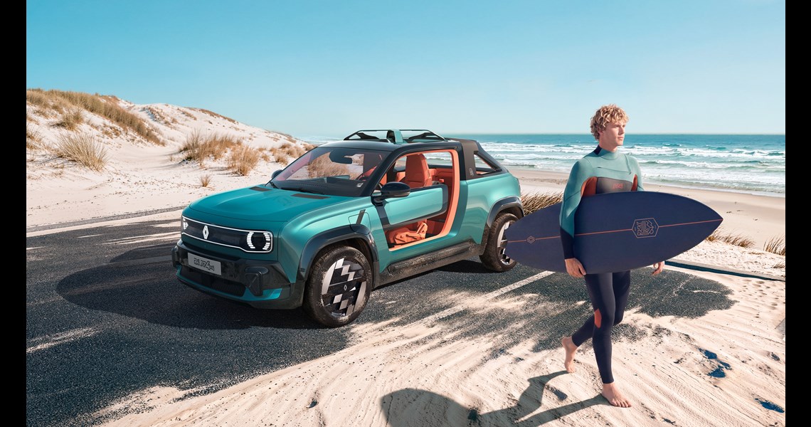 Renault 4 JP4x4 Concept: the “Beach adventurer” version of Renault 4 makes its global debut at Roland-Garros 2026