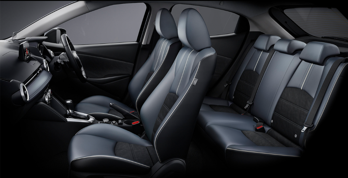 interior of a mazda 2