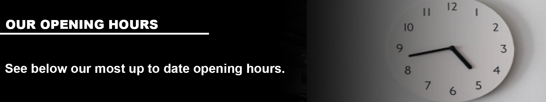 FRF Motors Opening Hours