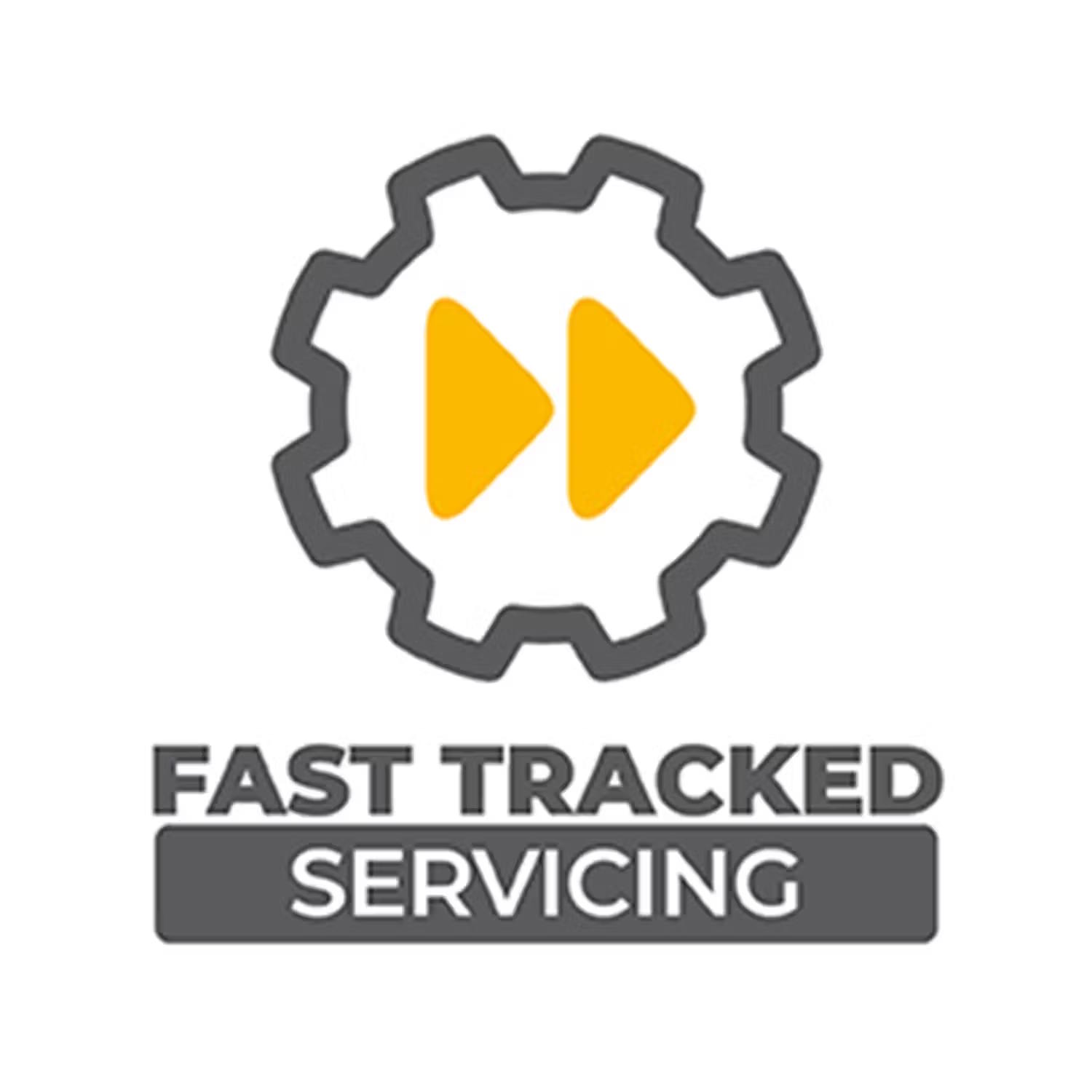 icon of a cog with a fast forward sign
