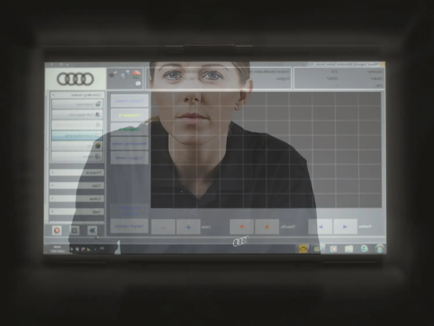 Audi Mechanic Inspecting diagnostics