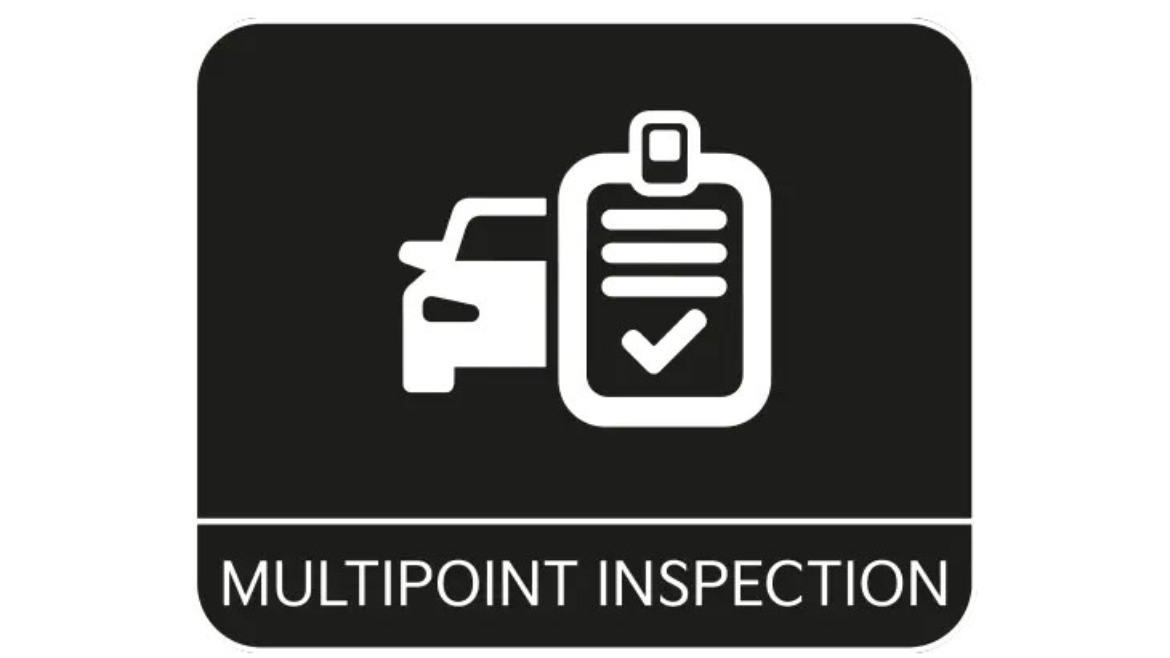 Multipoint vehicle inspection programme ensuring key components are thoroughly checked before sale.