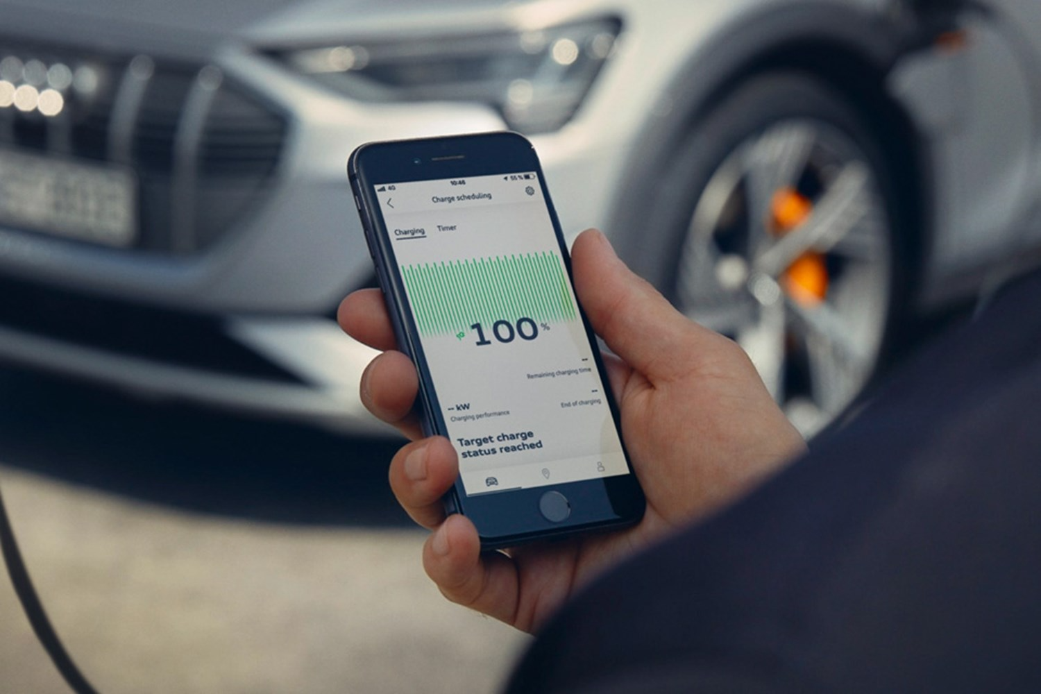Charging stats on Audi App