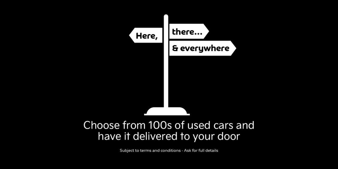 Used car delivery service offering access to hundreds of vehicles delivered directly to your door.