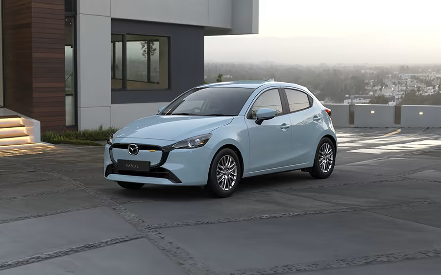 a mazda 2 parked