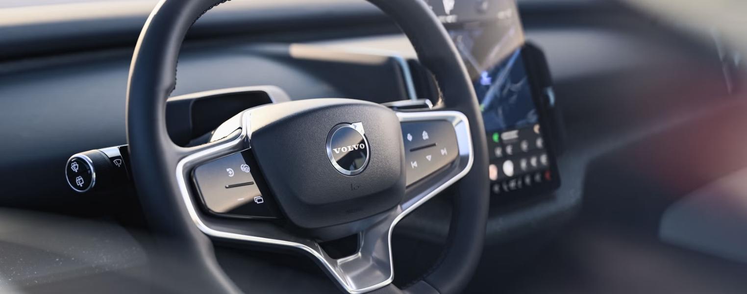 Volvo EX30 Closeup Of Steering Wheel