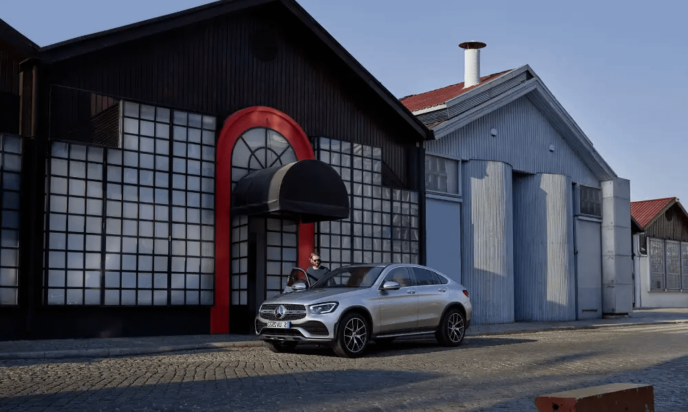 Silver Mercedes-Benz Model