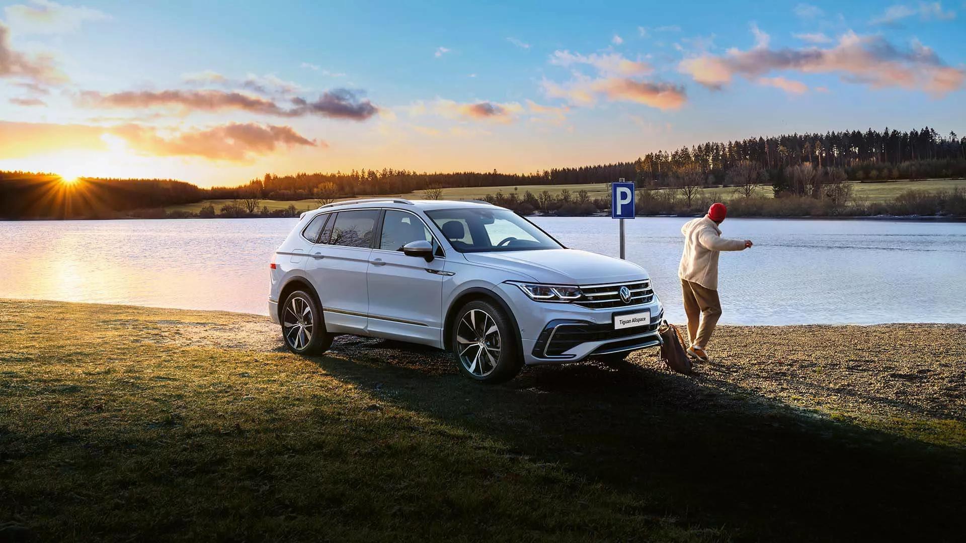 White Volkswagen Tiguan Allspace