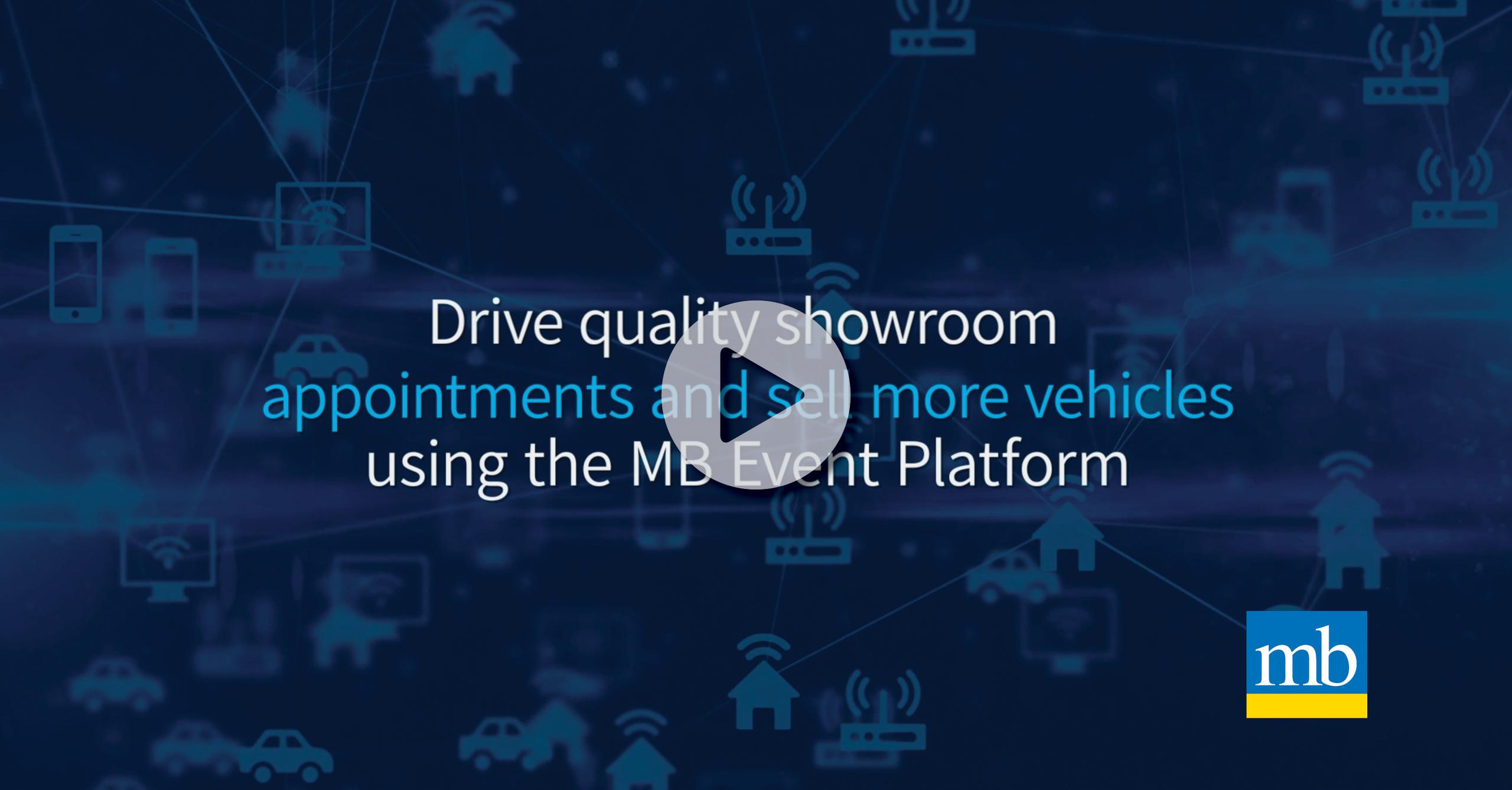  Drive quality appointments using the MB Event Platform