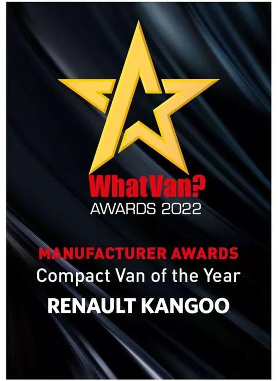 Renault Kangoo compact van of the year 2022 WhatVan? Awards 2022 TC Autos Omagh