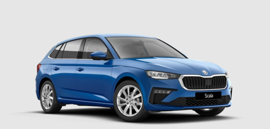Blue SKODA Scala SE L Exterior