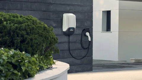 Residential wall-mounted charger.