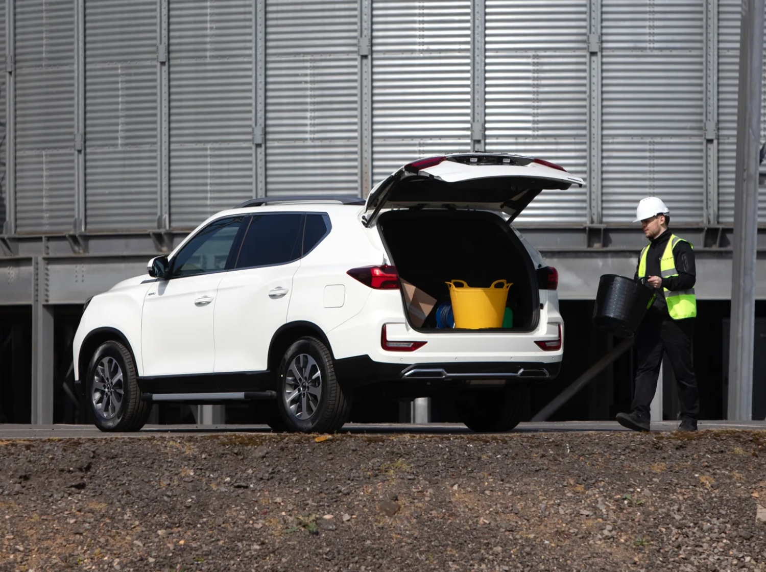 KGM Rexton Commercial With Boot Open