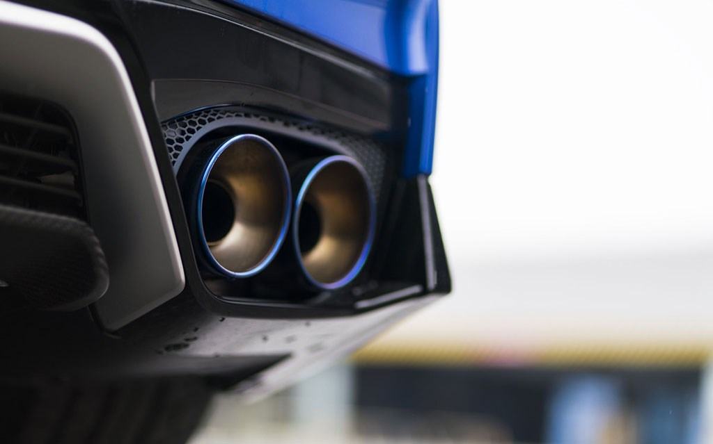 Close up of exhaust