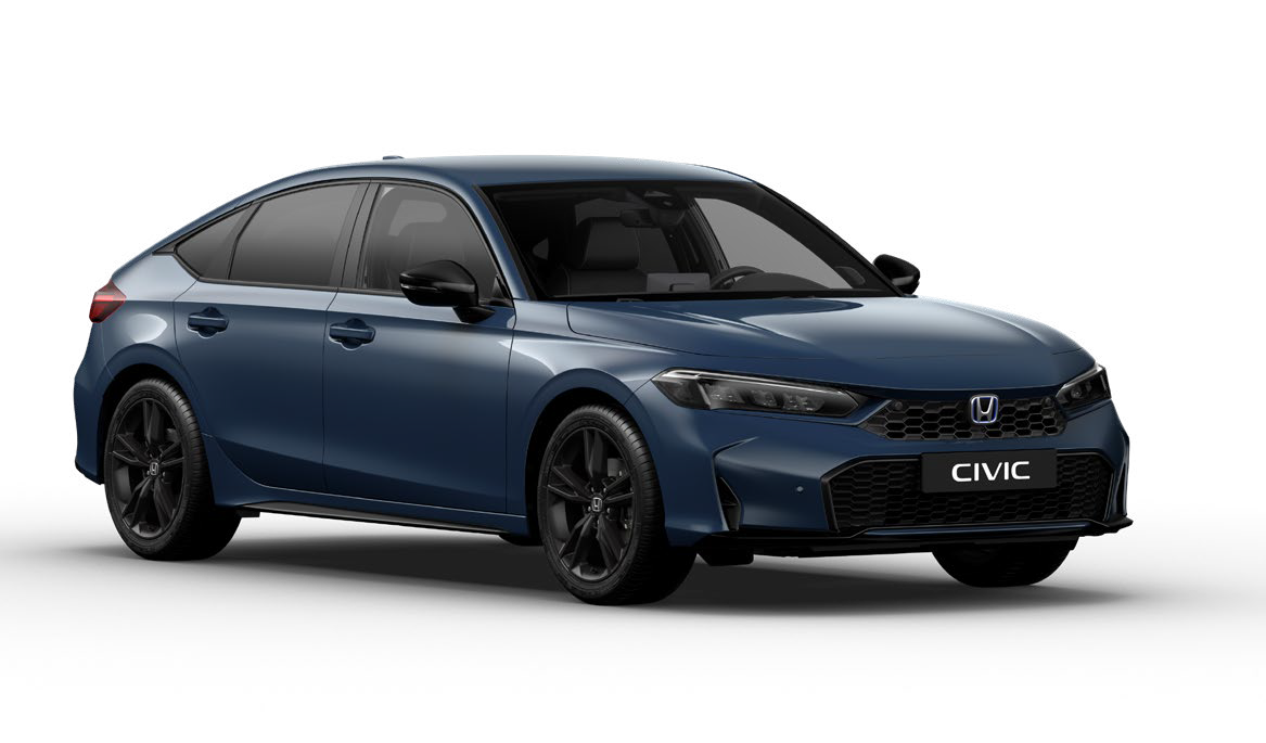 Navy blue Honda Civic hybrid