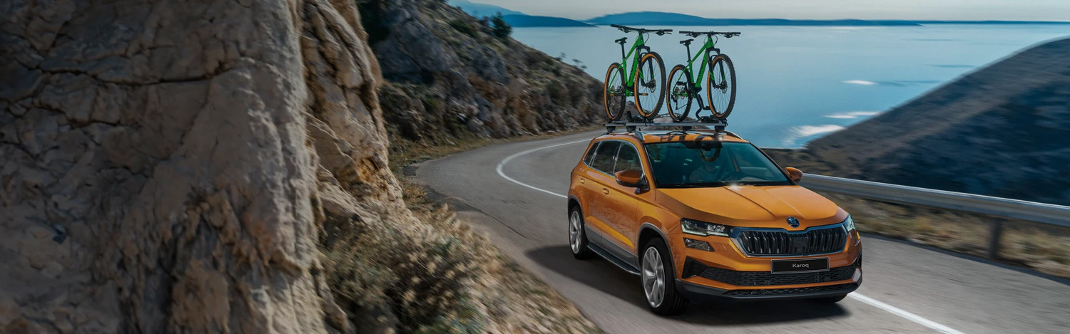 SKODA Kamiq with a Bike Rack