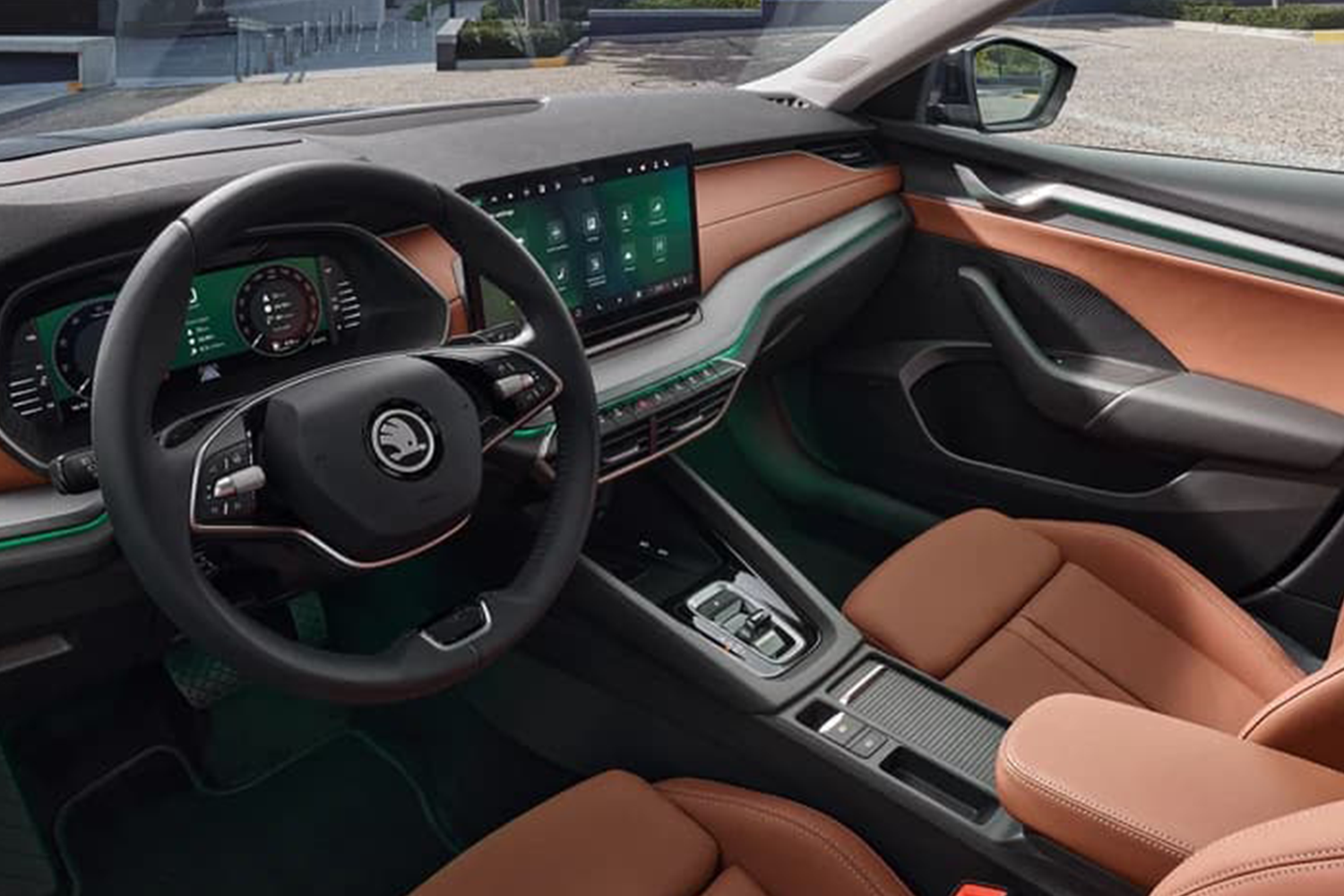 Octavia with leather seats