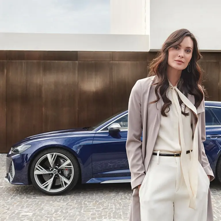 Audi parked