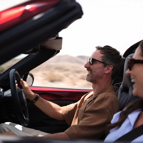 Mazda MX-5 RF with a driver