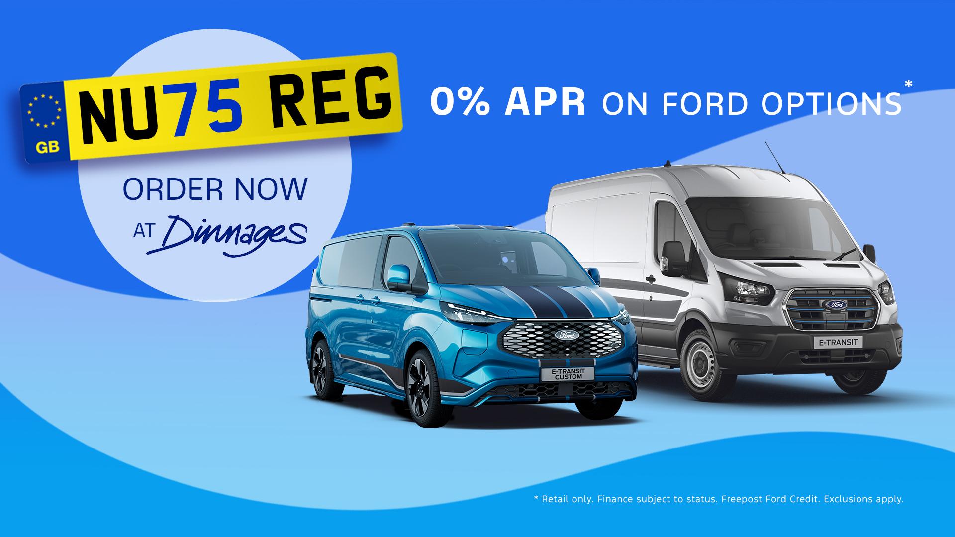 75 Plate New Ford Van Offers