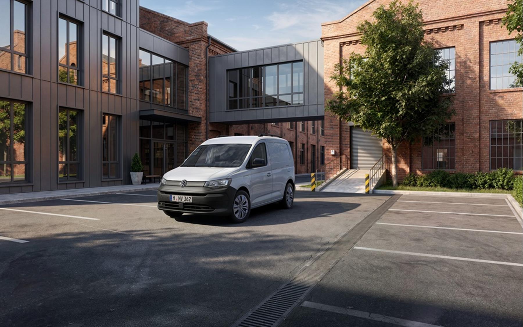 White Volkswagen Caddy Cargo Exterior