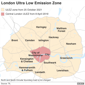ULEZ map
