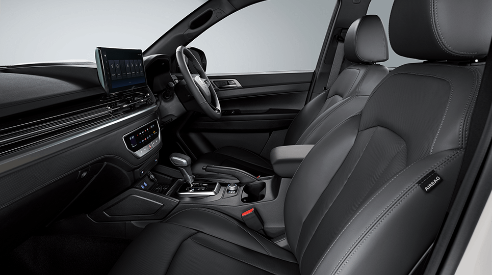 Interior of 2023 SsangYong Musso