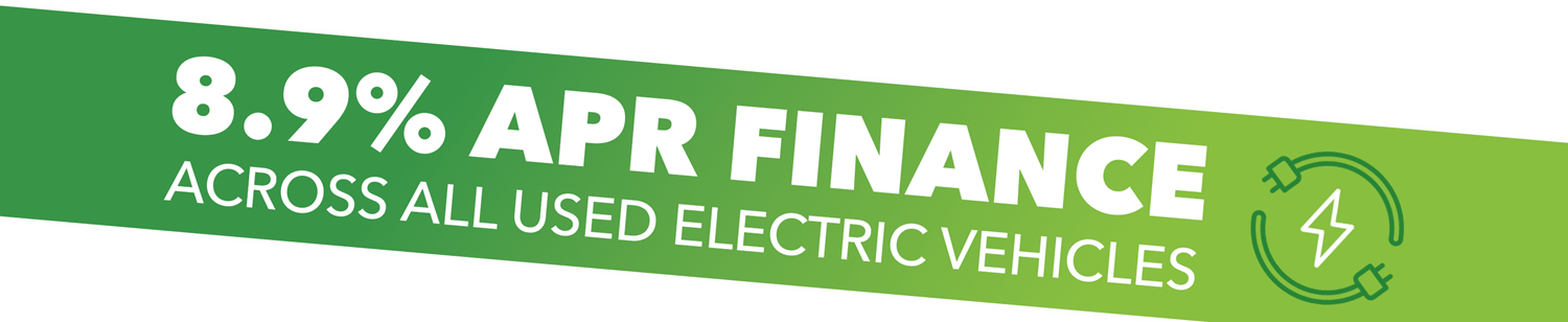 8.9% APR finance across all used electric vehicles