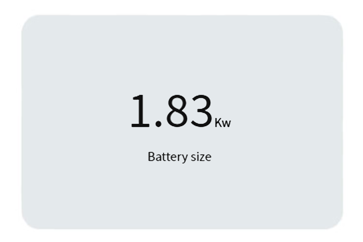 1.83kW battery size in the J7 SHS-H