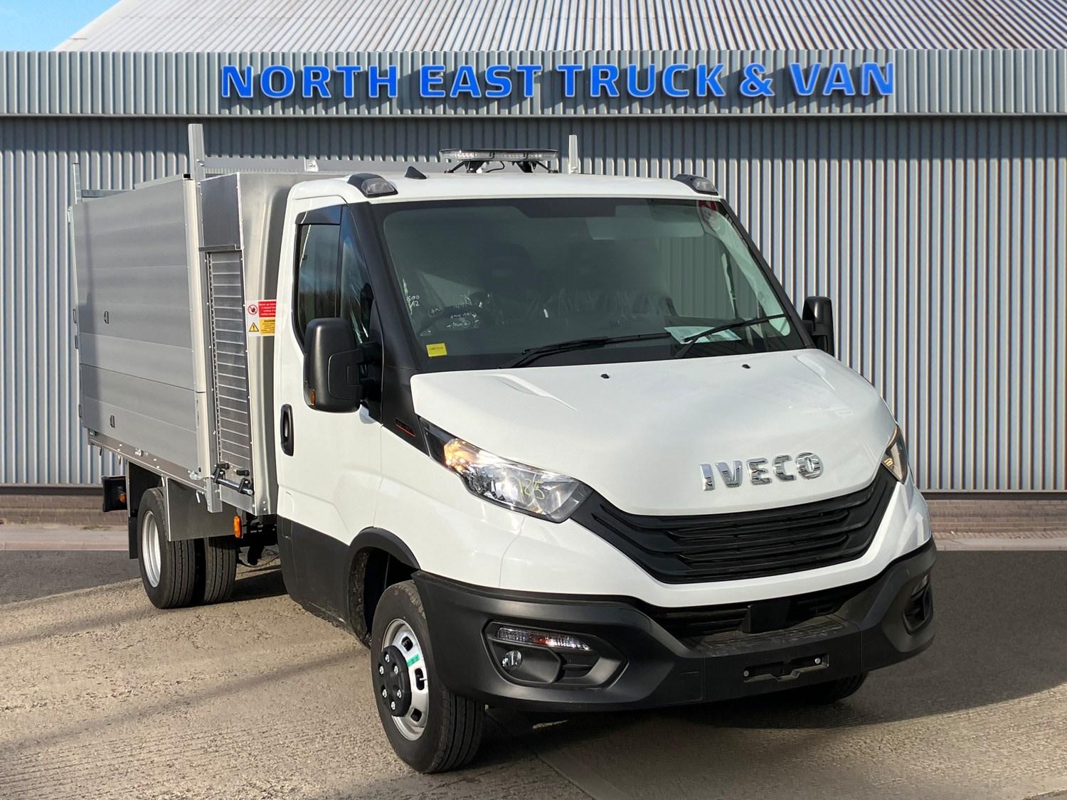 White IVECO Daily 3.5T Arboricultural Tipper