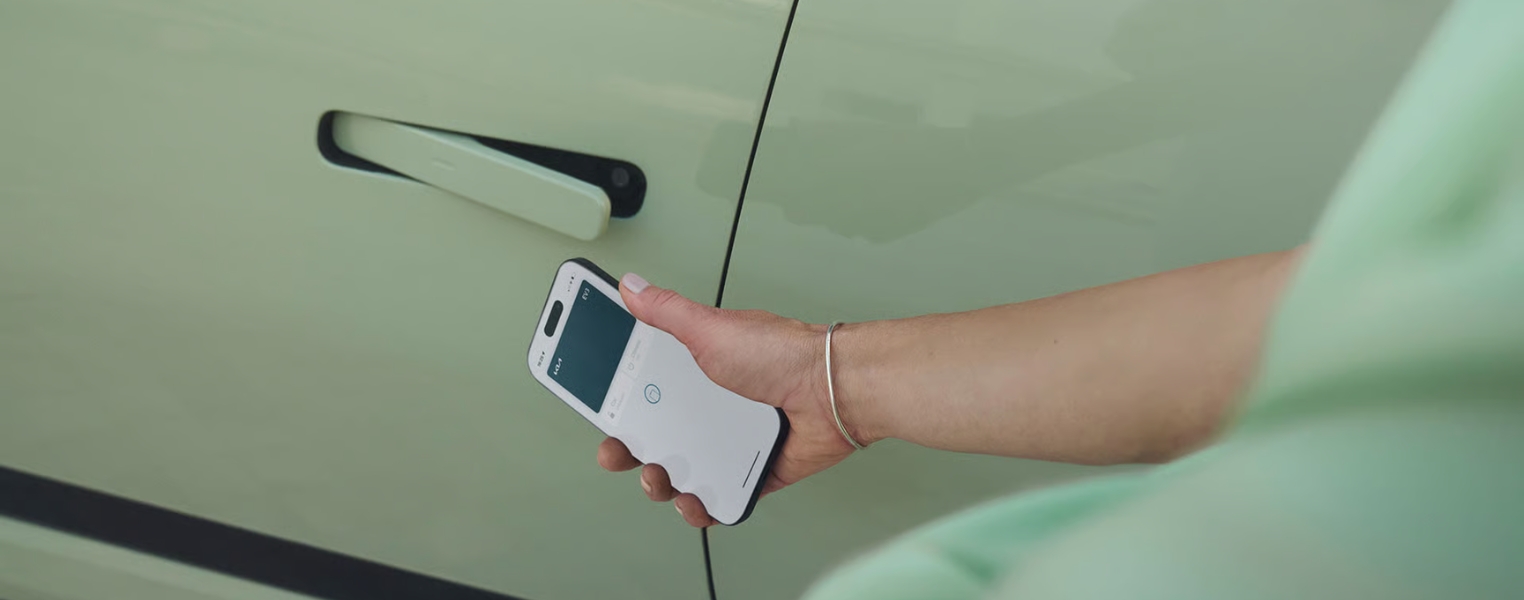 Close-up of Kia EV3 Automatic Door Handle