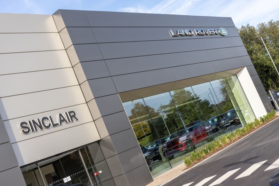 Sinclair Land Rover Swansea Showroom