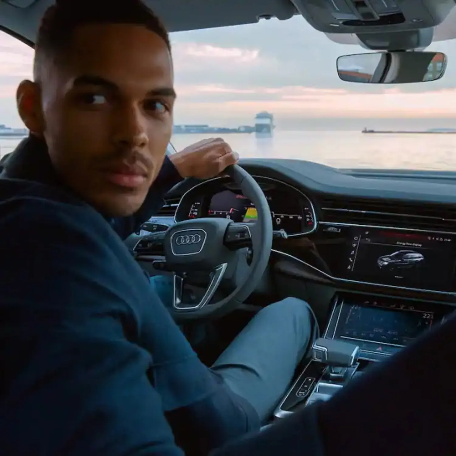 Person Driving Audi Vehicle