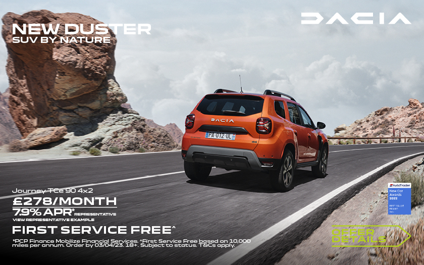 New Dacia Duster Kidwelly SA17 4TF Gravells