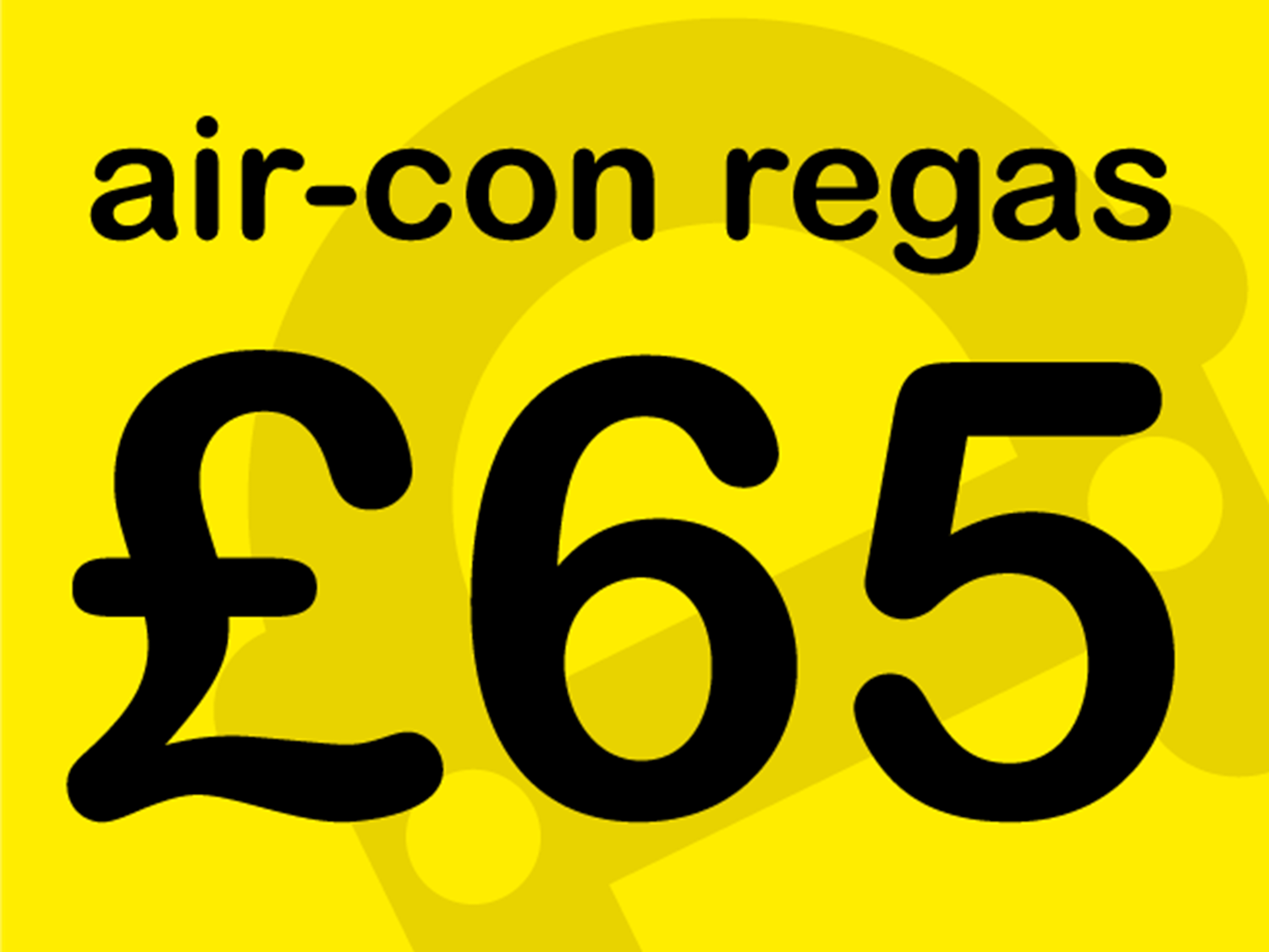 Air con regas only £65