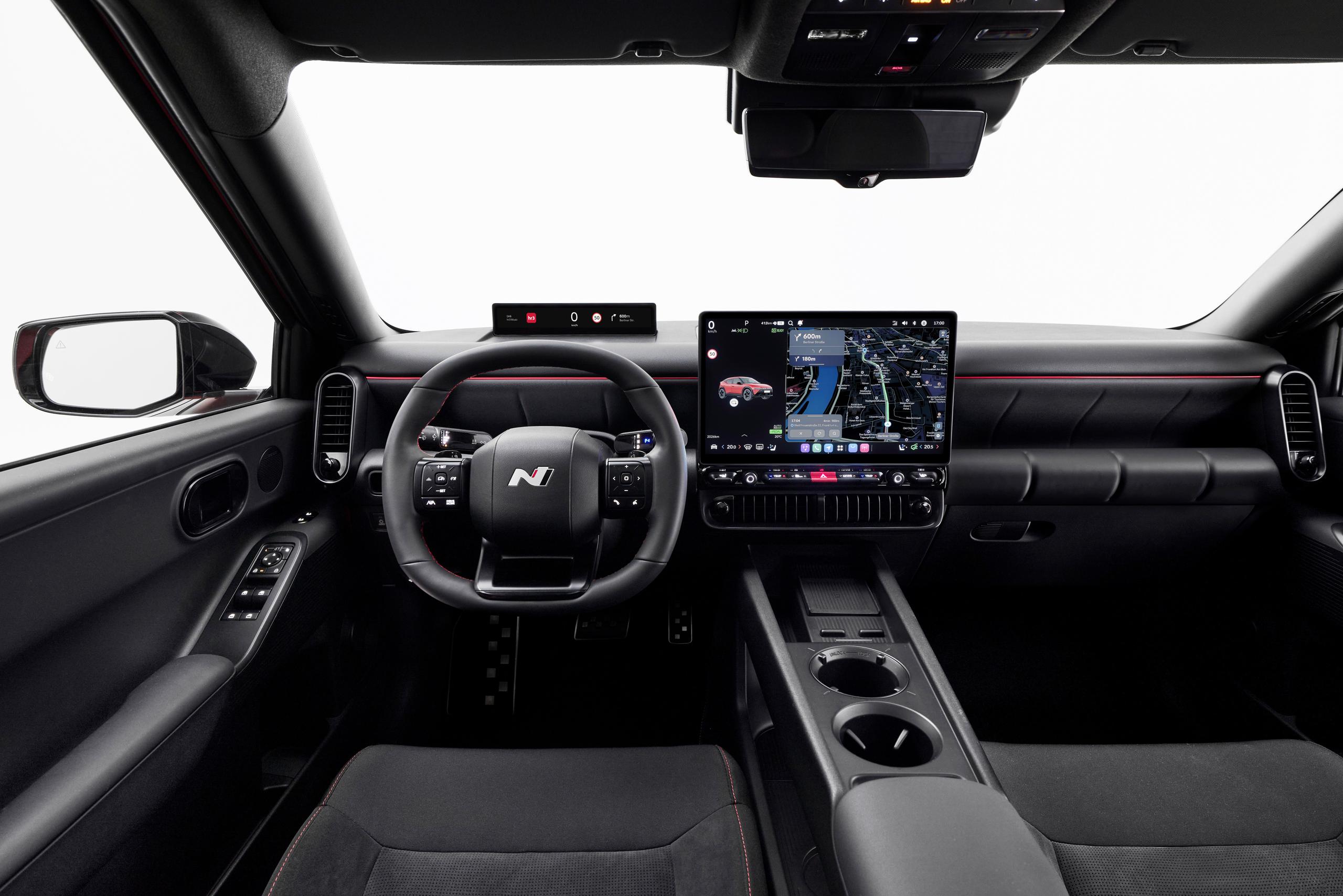 Hyundai IONIQ 3 dashboard with Pleos Connect centre display