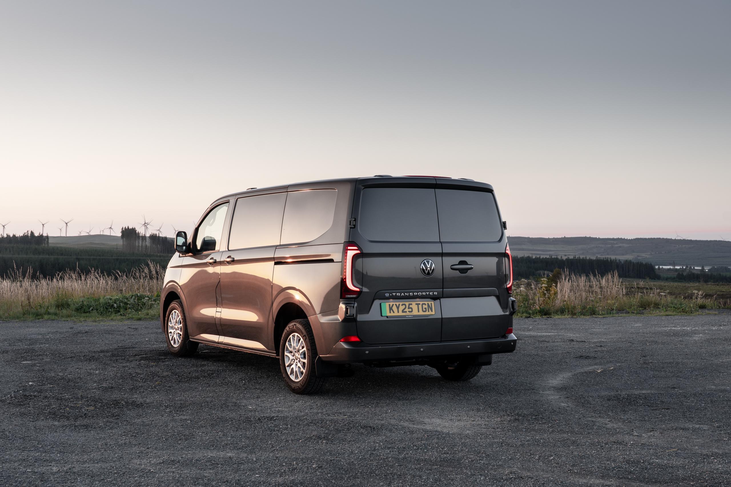 Volkswagen E Transporter Rear Side View