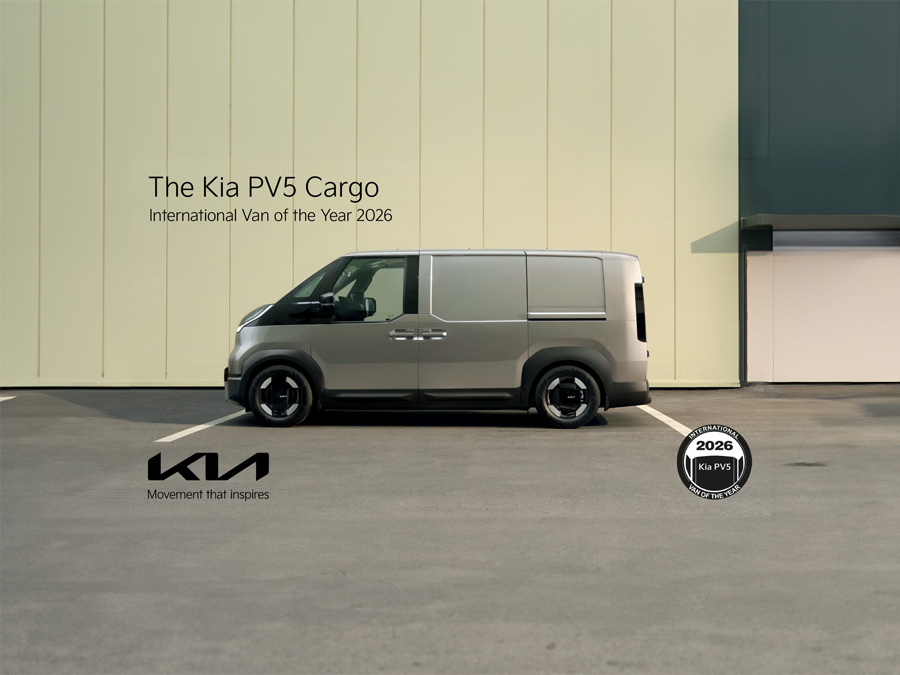 Kia’s first full-electric van, the PV5, is awarded ‘2026 International Van of the Year’ 