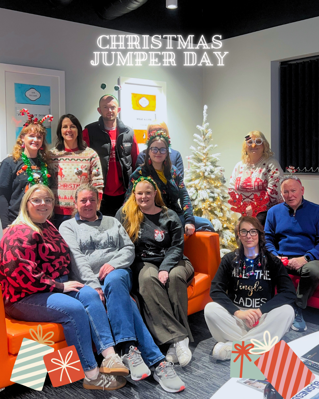 Sere staff celebrating xmas