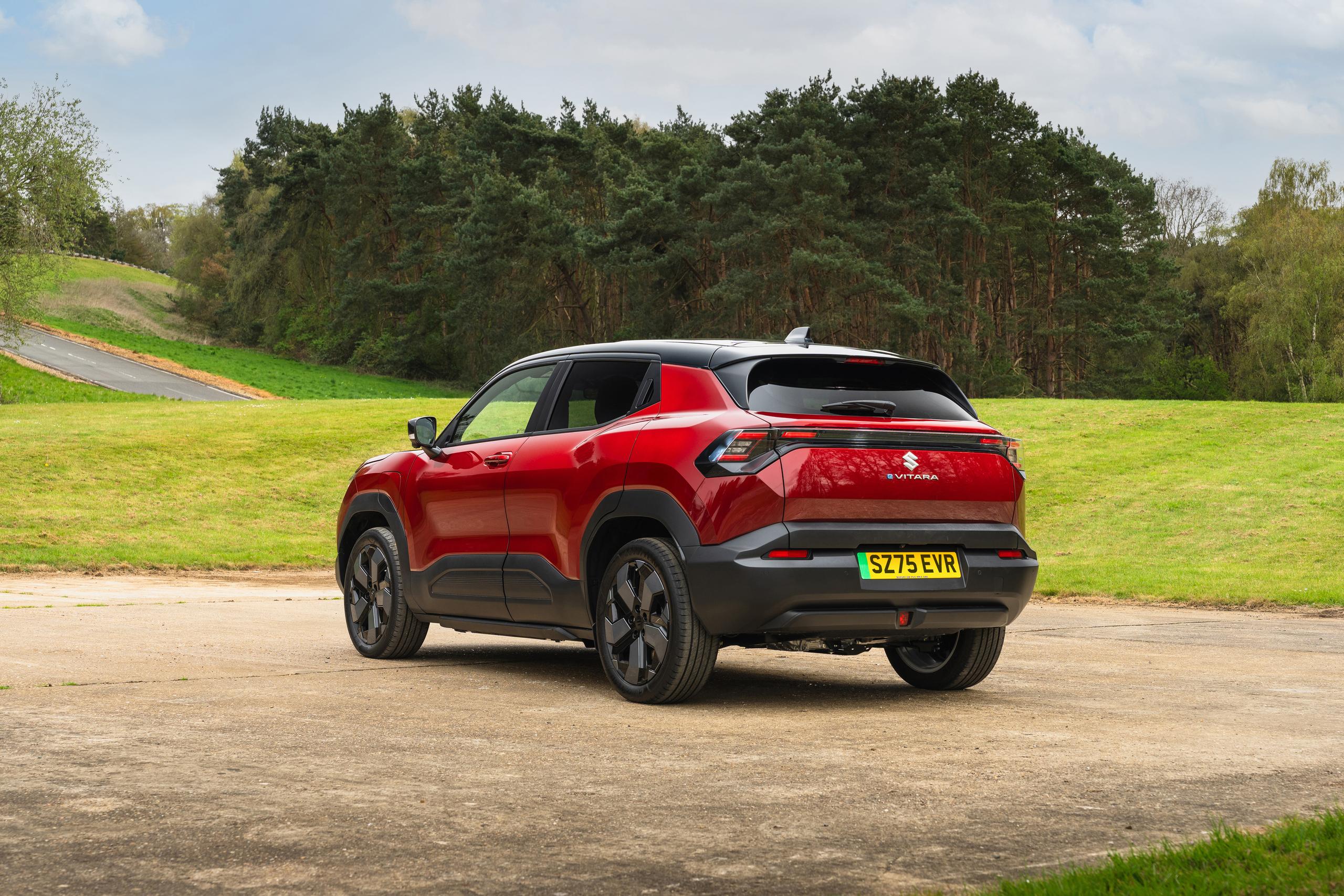 red suzuki e-vitara