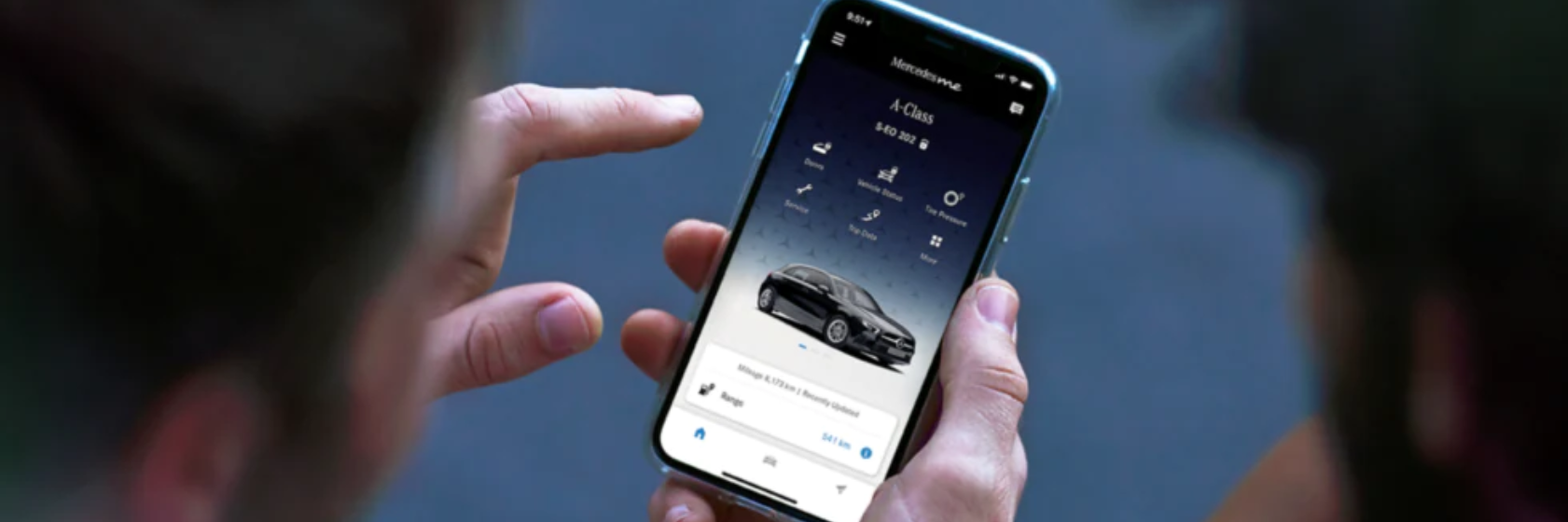 Mercedes Me Connect App connected to A-Class