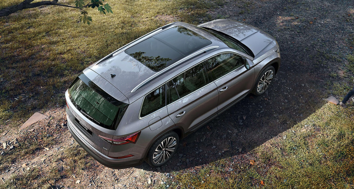 top view of car