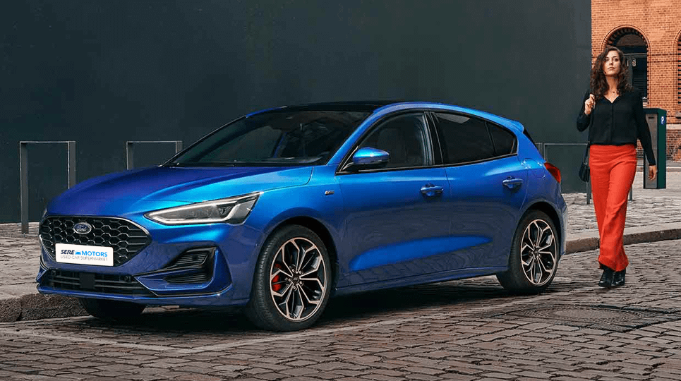 Blue Ford Focus
